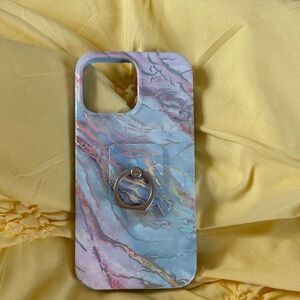 Marble velvet caviar iPhone 13 Pro Max Pattern Phone Case with Ring Holder!!
